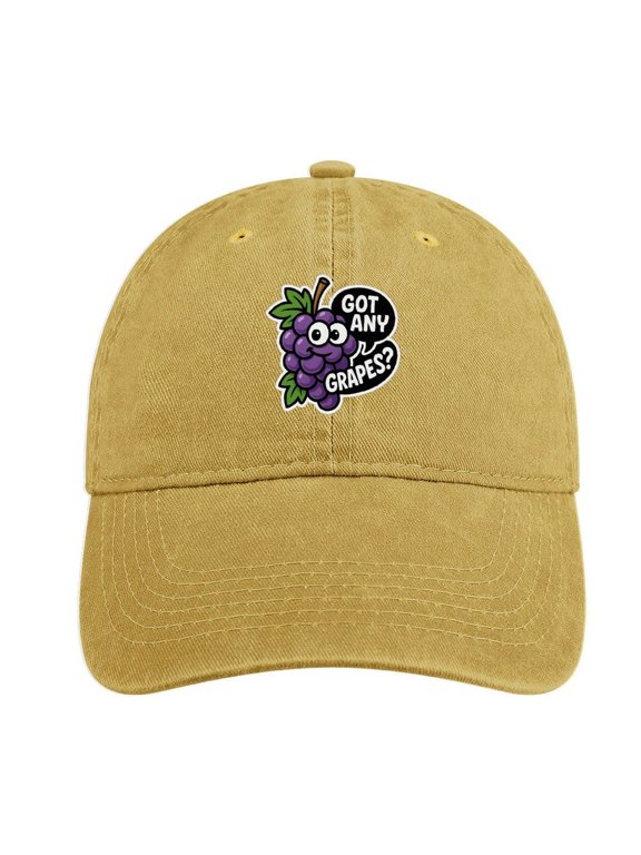 Got Any Grapes Sand Colour Baseball Cap 100% Cotton Hats for Men Hats for Women