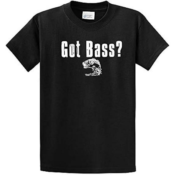 Got Bass T-shirt Got Bass? Fishing Fisherman Fish Tee Small Large Mouth Outdoors Lake Boat-Brown-4Xl