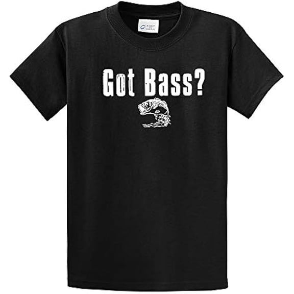 Got Bass T-shirt Got Bass? Fishing Fisherman Fish Tee Small Large Mouth Outdoors Lake Boat-Navy-Small