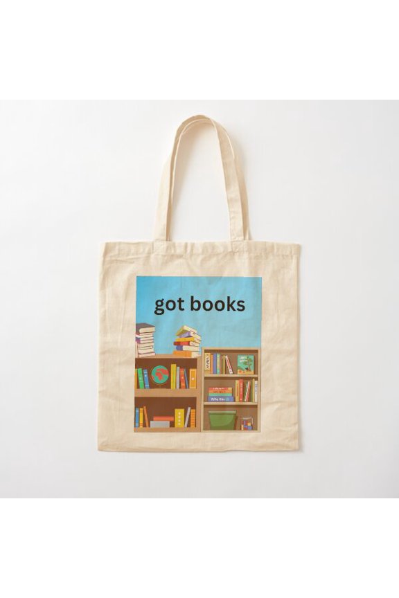 Got Books Canvas Canvas Tote Bags, Reusable Shopping Bag