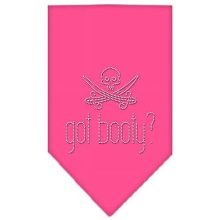 Got Booty Rhinestone Bandana Bright Pink Small