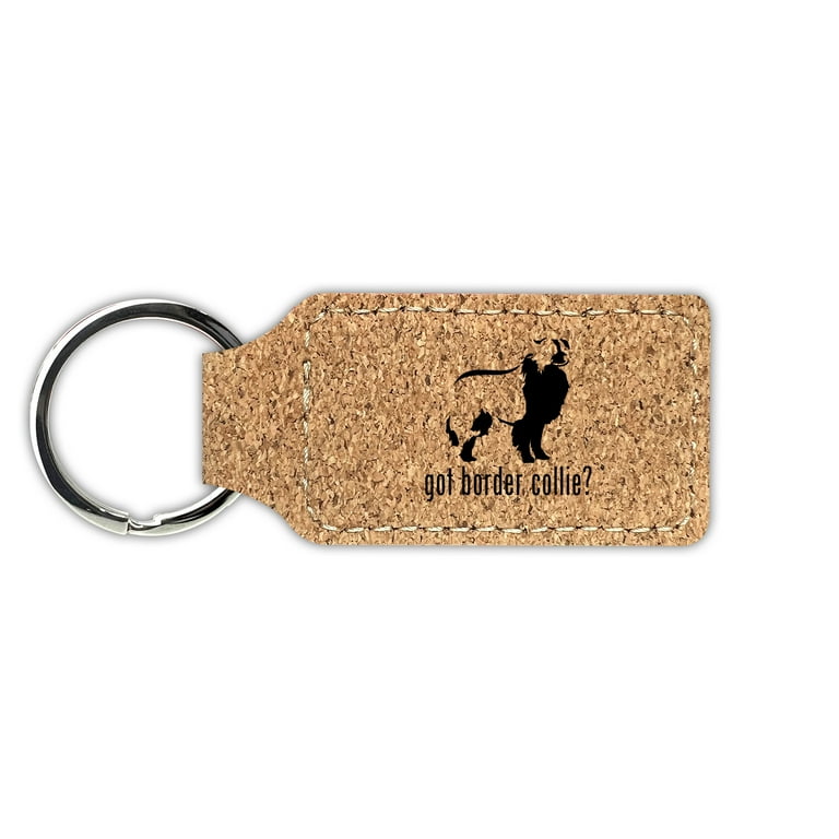 Border collie keychain hot sale