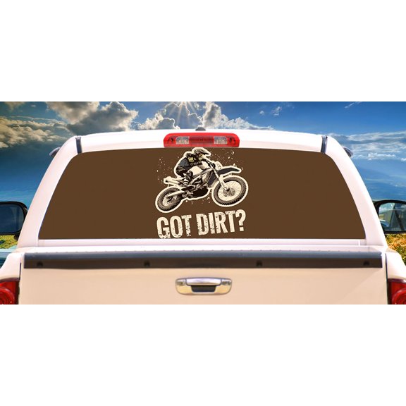 Got Dirt Rear Window Graphic | HD Truck & Car Back Window Graphic SignMission