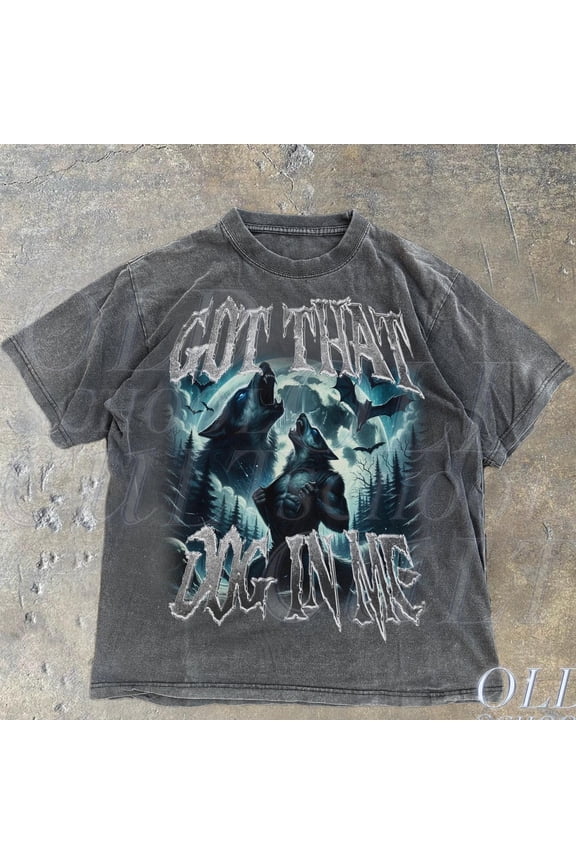 Got That Dog In Me Alpha Wolf Shirt, Vintage 90S Style Werewolf Shirt, Wolf Emo Shirts, Men.Tal Health Shirt, Wolf Sigma, Goth Tee DARK HEATHER Unisex S-5XL Hot Trending Shirt, Vintage Birthday Gift