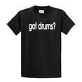 thumbnail image 1 of Got Drums? Funny Drummer Instrument Musician Band Men's Short Sleeve T-shirt-Black-XL, 1 of 4