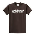thumbnail image 1 of Got Drums? Funny Drummer Instrument Musician Band Men's Short Sleeve T-shirt-Brown-6Xl, 1 of 4