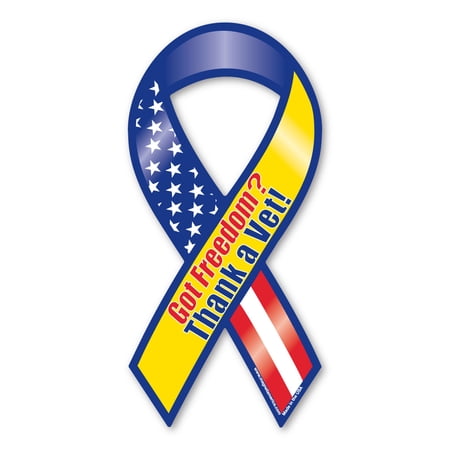 Got Freedom? Thank a Vet! Ribbon Magnet