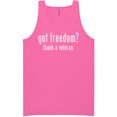 thumbnail image 1 of Got Freedom? Thank A Veteran Neon Tank Top, 1 of 1