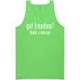 thumbnail image 1 of Got Freedom? Thank A Veteran Neon Tank Top, 1 of 1