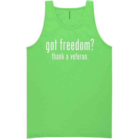 Got Freedom? Thank A Veteran Neon Tank Top
