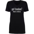 thumbnail image 1 of Got Freedom? Thank A Veteran Womens V-Neck T-Shirt, 1 of 2