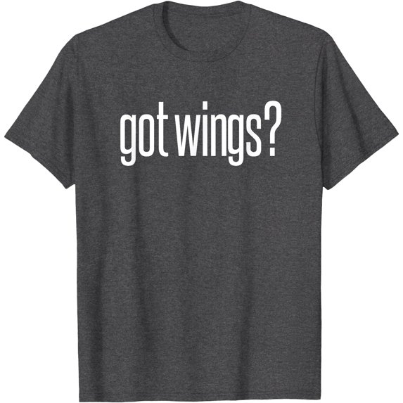 Got Fried Chicken Wings Food Image Lover Fun Saying Design Softstyle Unisex T-Shirt,Dark Heather Grey Color,Size L