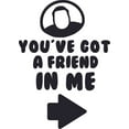 thumbnail image 1 of You've Got A Friend In Me Logo Cartoon Characters Wall Decors Sticker Art Design Decal Girls Boys Kids Room Bedroom Nursery Kindergarten Home Decor Stickers Wall Art Vinyl Decoration SIze (20x18 inch), 1 of 1