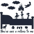 thumbnail image 1 of You've Got A Friend In Me Logo Design Cartoon Characters Decors Wall Sticker Art Design Decal Girls Boys Kids Room Bedroom Nursery Kindergarten Home Decor Stickers Wall Vinyl Decoration (30x27 inch), 1 of 1