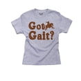 thumbnail image 1 of Got Gait? - Equestrian Horse Riding Boy's Cotton Youth Grey T-Shirt, 1 of 2