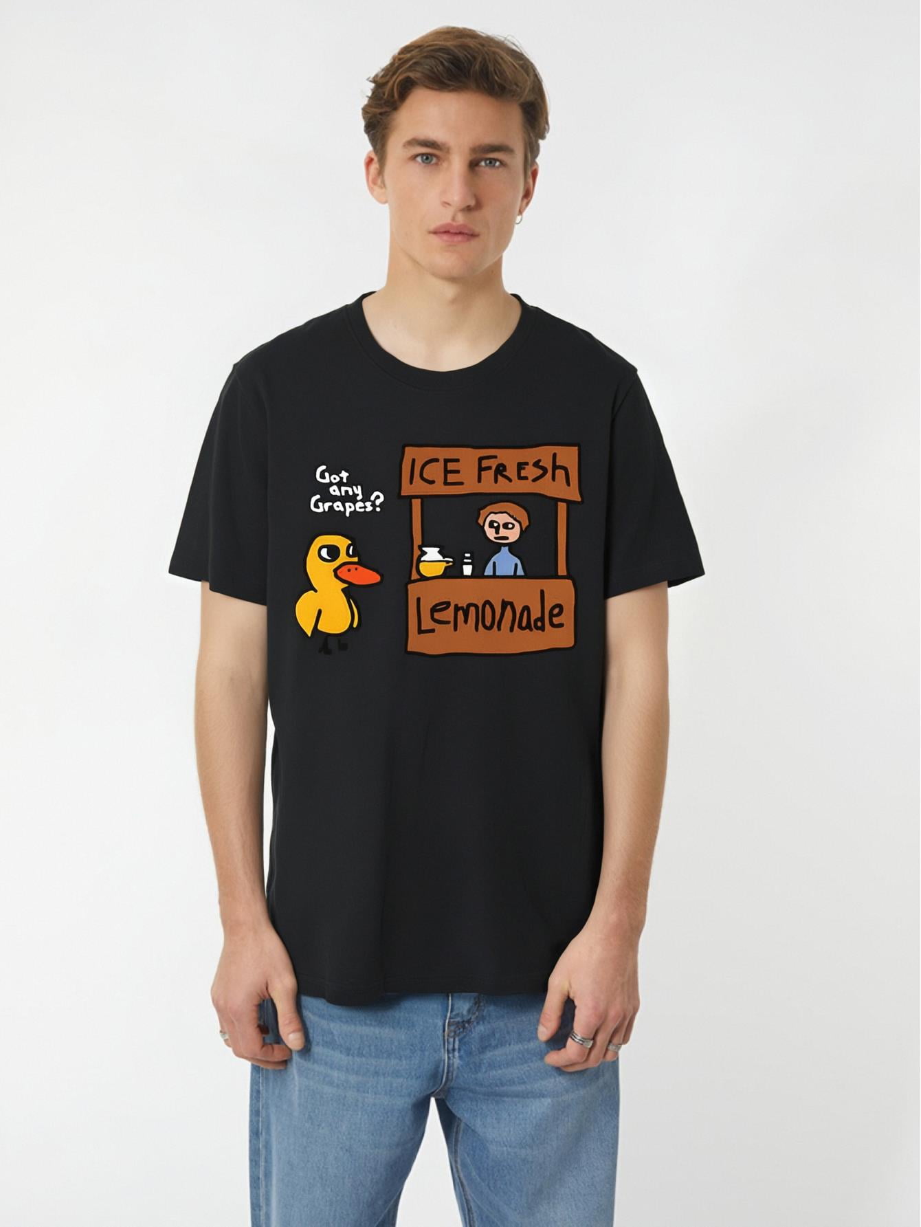Ice Fresh Lemonade Got Any Grapes Duck Funny Saying Meme Vintage Men's T-Shirt - Foto 4