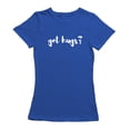 thumbnail image 1 of Got Hugs? Graphic Quote Women Royal Blue T-Shirt, Female XX-Large, 1 of 4