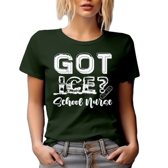 Got Ice? School Nurse - Nursing Professional in Education Field, Military Green T-Shirt, 3XL