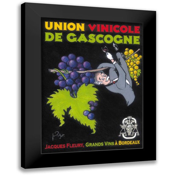 Got, Jean-Pierre 11x14 Black Modern Framed Museum Art Print Titled - Les Raisins de Cana