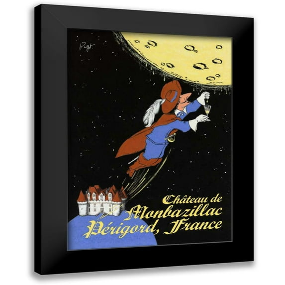 Got, Jean-Pierre 11x14 Black Modern Framed Museum Art Print Titled - Vendanges de Lune