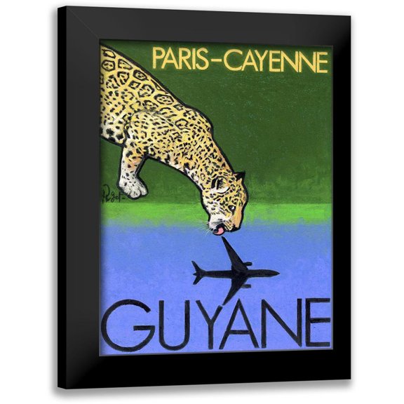 Got, Jean Pierre 12x14 Black Modern Framed Museum Art Print Titled - Paris-Cayenne Guyane