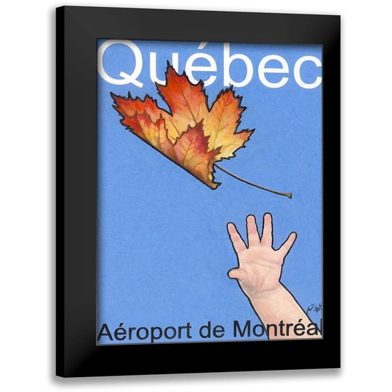 Got, Jean Pierre 12x14 Black Modern Framed Museum Art Print Titled - Québec Aéroport de Montréal