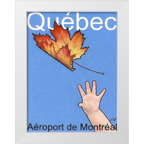 Got, Jean Pierre 15x18 White Modern Wood Framed Museum Art Print Titled - Québec Aéroport de Montréal