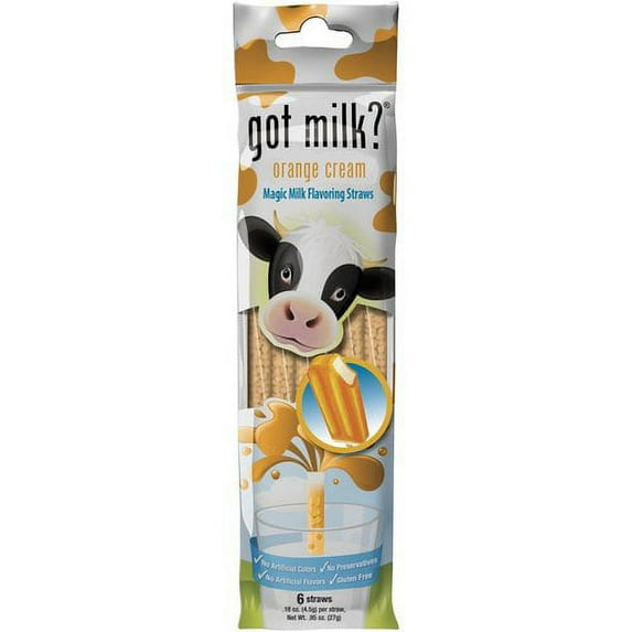 Got Milk? Orng Magic Milk Flvr Straws