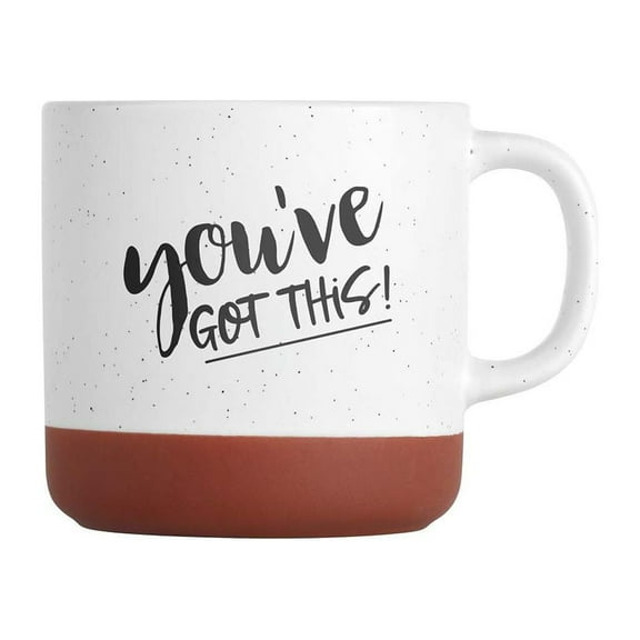 You've Got This Motivational Mug / 13 Ounce Speckled Ceramic Inspirational Tea Cup / Empowering Farmhouse Style Coffee Mug / Coworker Encouragement Hot Chocolate Present
