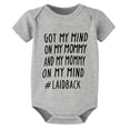 thumbnail image 1 of Got My Mind On My Mommy Neutral Baby Romper Short Sleeve Girl Infant Outfits White Baby Clothes 0-3 Months Boy, 1 of 2
