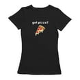 thumbnail image 1 of Got Pizza? Graphic Women Black T-Shirt, Female Small, 1 of 2