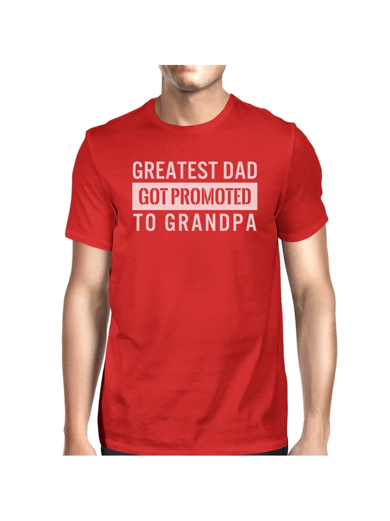 Got Promoted To Grandpa Men's Funny Grandpa Shirt For Fathers Day