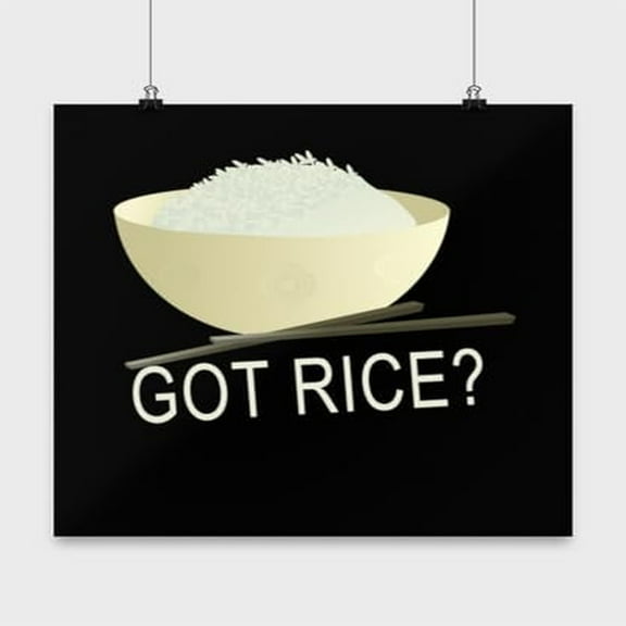 Got Rice? Ramen Wall Art - Food Lovers Decor - 13x13 Poster Print - Kitchen