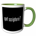 thumbnail image 1 of 3drose, Got Scripture, 15oz Two-tone Green Mug, 1 of 6