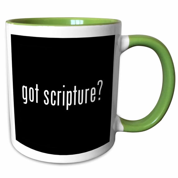 3drose, Got Scripture, 15oz Two-tone Green Mug