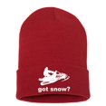 thumbnail image 1 of Got Snow Winter Sports Beanie Hat, One Size, Red, 1 of 4
