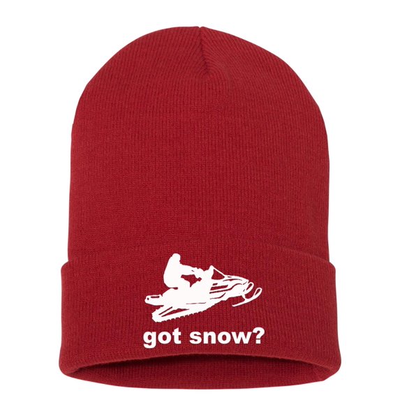 Got Snow Winter Sports Beanie Hat, One Size, Red