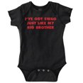 thumbnail image 1 of Got Swag Like My Brother Funny Bodysuit Jumper Boys Infant Baby Brisco Brands 12M, 1 of 6
