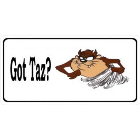 Got Taz Photo License Plate