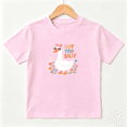thumbnail image 1 of Got Too Silly White Goose Girls Graphic Tee, Cute Spring Flower 100% Cotton Kids Short Sleeve T-Shirt, 1 of 5