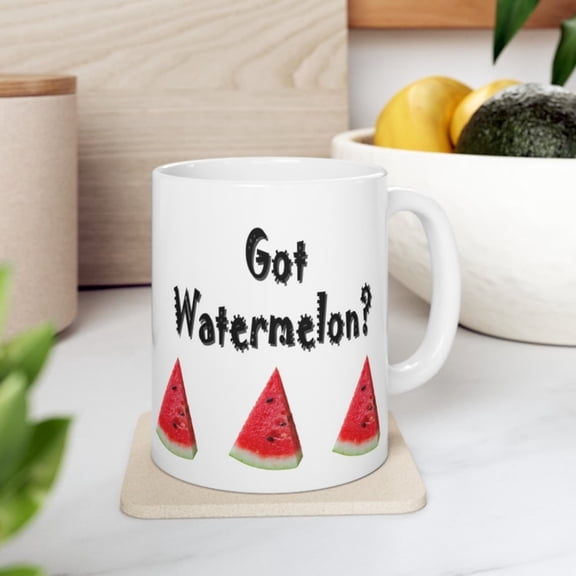 Got Watermelon mug, oz, summer mug, red watermelon design, watermelon lover gift, fruit mug, watermelon fruit lover, cottagre dr.