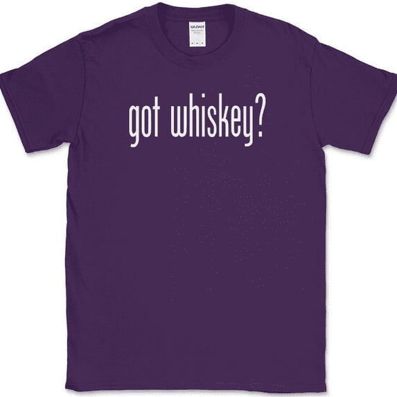 Got Whiskey T-Shirt Funny Milk Drinking Drunk Bourbon Humor Bar Tee - Purple, S