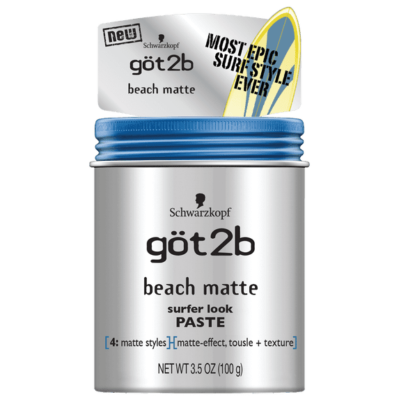 Got2B Beach Matte Surfer Look Hair Paste, 3.5 Ounce