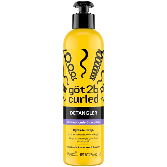 gt2b Curled Detangler, 7.5oz, for all cur types, wavy, curly & coily
