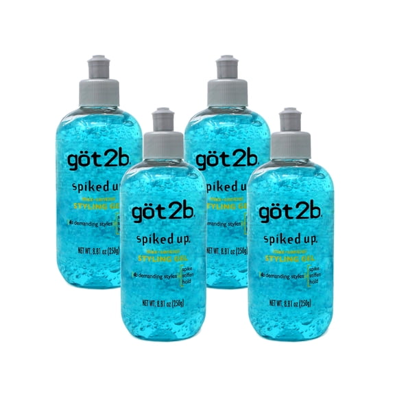Got2B Spiked Up Styling Hair Gel, Max Control, 8.5 oz. (Pack of 4)