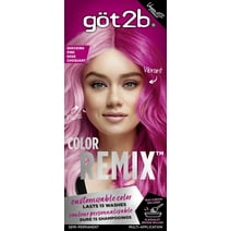 Got2b Color Remix, Customizable Semi-Permanent Hair Color, 093 Shocking Pink