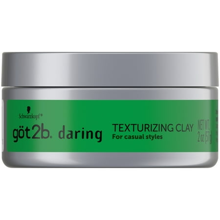got2b Daring Texturizing Clay, 2 Fl Oz, Matte Finish and High Hold Styling Hair Clay For Men and Women, Non-Greasy, Non-Sticky Hair Texturizer for Short to Medium Hair