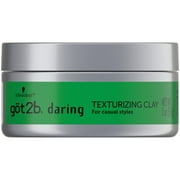 got2b Daring Texturizing Clay, 2 Fl Oz, Matte Finish and High Hold Styling Hair Clay For Men and Women, Non-Greasy, Non-Sticky Hair Texturizer for Short to Medium Hair