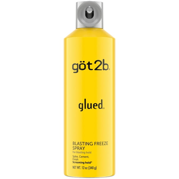 got2b Glued Blasting Freeze Hair Spray, Extra Strong Rigid Hold for Spiked Styles,12 oz