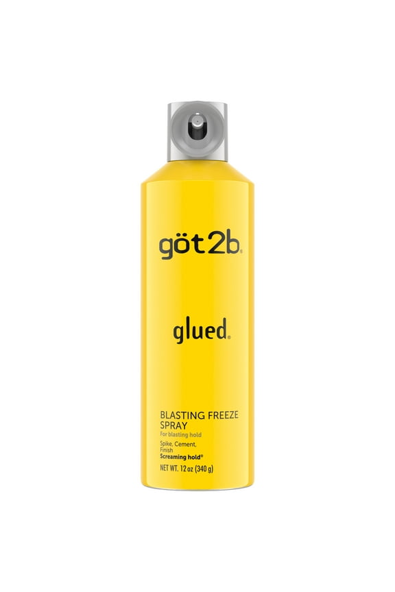 Glued Blasting Freeze Hair Spray, Extra Strong Rigid Hold for Spiked Styles,12 oz